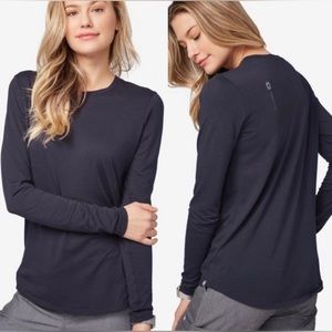 Figs Navy Blue Underscrub Long Sleeve Medium
